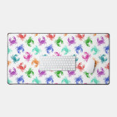 カニの柄 デスクマット (キーボード&マウス)