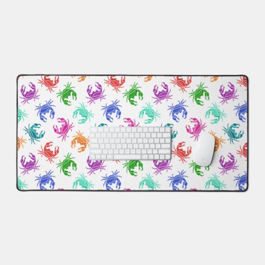 カニの柄 デスクマット (キーボード&マウス)
