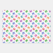 カニの柄 ラッピングペーパーシート (正面)