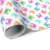 カニの柄 ラッピングペーパー (ロールコーナー)