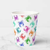 カニの柄 紙コップ (裏面)