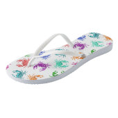 カニの模様 ビーチサンダル (アングル)