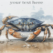 カニの歩くビーチ、カスタマイズ可能 ガラスコースター