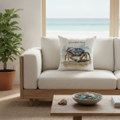 カニの歩くビーチ、カスタマイズ可能 クッション