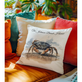 カニの歩くビーチ、カスタマイズ可能 クッション