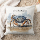 カニの歩くビーチ、カスタマイズ可能 クッション (ブランケット)