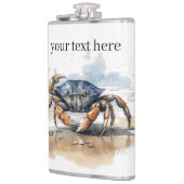 カニの歩くビーチ、カスタマイズ可能 フラスク (左)