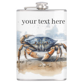 カニの歩くビーチ、カスタマイズ可能 フラスク