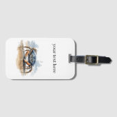 カニの歩くビーチ、カスタマイズ可能 ラゲッジタグ (正面横)