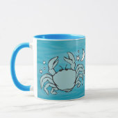 カニの水の看板のマグをガン占星術のグ マグカップ (左)