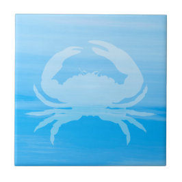 カニの水色の淡青色 タイル