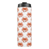 カニの海辺の模様 タンブラー (正面)