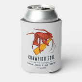 カニの海鮮パーティー 招待状 紙 缶クーラー (缶裏面)