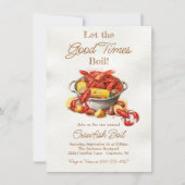 カニの海鮮パーティ 招待状 (正面)