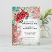 カニの漁師パーティー 夏の海の幸パーティー 招待状 (スタンド正面)