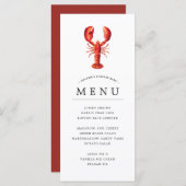 カニの焼き会 | 赤潮 テーマ メニュー (正面/裏面)