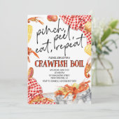カニの煮込みパーティーの招待状 招待状 (スタンド正面)