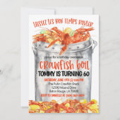 カニの煮込みパーティーの招待状 招待状 (正面)