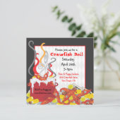 カニの煮込みパーティーの招待状 招待状 (スタンド正面)