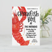 カニの煮込みパーティーの招待状 招待状 (スタンド正面)