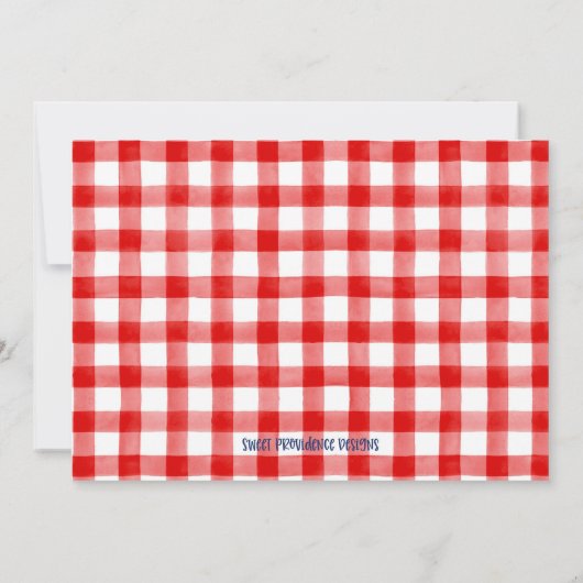 カニの煮込みパーティーの誕生日招待状 招待状 (裏面)