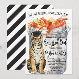 カニの煮込みパーティー卒業式招待状 招待状