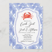 カニの煮込みパーティー招待状、カニの焼きパーティー招待状 招待状 (正面/裏面)