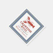 カニの煮込みパーティー カップルシャワー 婚約パーティー スタンダードカクテルナプキン (角)