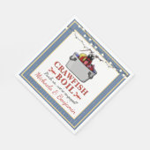 カニの煮込みパーティー カップルシャワー 婚約パーティー スタンダードランチョンナプキン (角)