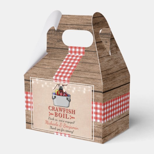 カニの煮込みパーティー ワイルドなエンゲージメントパーティー フェイバーボックス (裏面サイド)