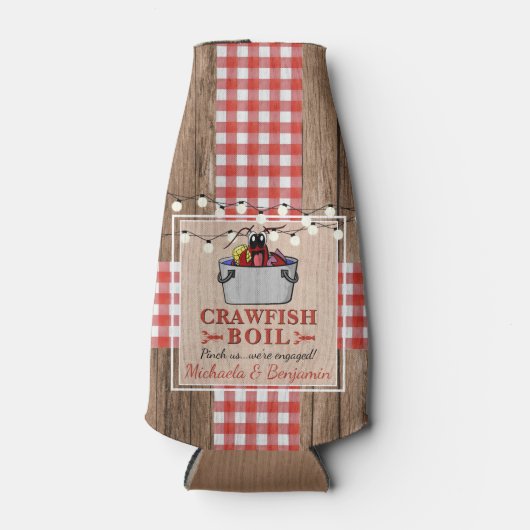 カニの煮込みパーティー ワイルドなエンゲージメントパーティー ボトルクーラー (正面)