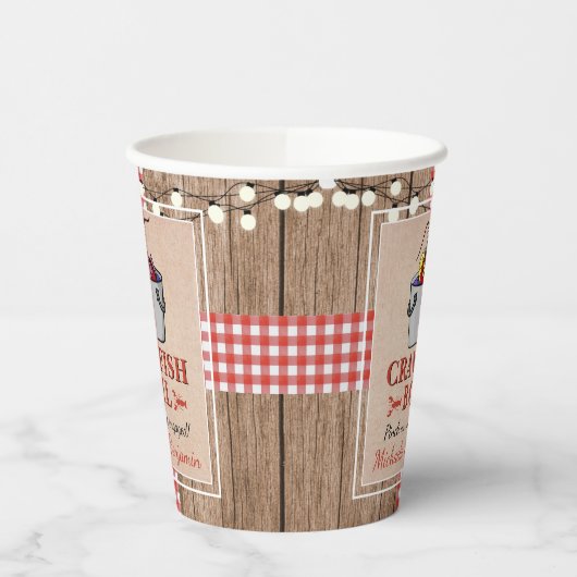 カニの煮込みパーティー ワイルドなエンゲージメントパーティー 紙コップ (左)