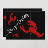 カニの煮込みパーティー 招待状 (正面/裏面)