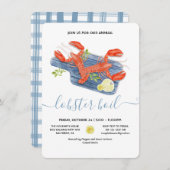 カニの煮込みパーティー 招待状 (正面/裏面)
