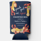 カニの煮込みパーティー 結婚発表パーティー スリム缶クーラー (正面)