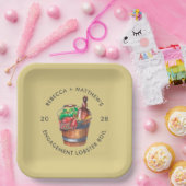 カニの煮込みパーティー 結婚発表パーティー ペーパープレート (パーティー)