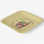 カニの煮込みパーティー 結婚発表 パーティー ペーパープレート (傾斜あり)