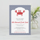 カニの煮込み夏のBBQ招待状 招待状 (スタンド正面)