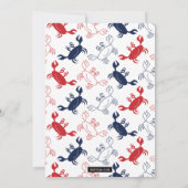 カニの煮込み夏のBBQ招待状 招待状 (裏面)