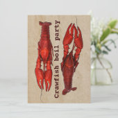 カニの煮込み夏祭り招待状テンプレート 招待状 (スタンド正面)