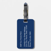 カニの爪-荷物のラベル ラゲッジタグ (裏面縦)