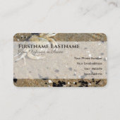 カニの生活コーチングの専門家と牧歌的な砂のビーチ 名刺 (裏面)