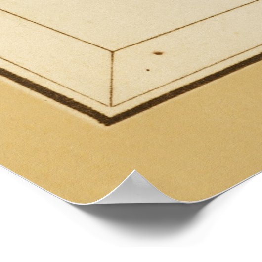 カニの癌 – ヴィンテージの〔占星術の〕十二宮図画像のサイン ポスター (角)