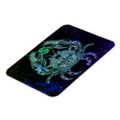 カニの磁石を〔占星術の〕十二宮図する マグネット (左側)