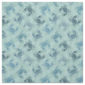 カニの絞り染めパターン ファブリック (見本)