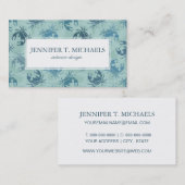 カニの絞り染めパターン 名刺 (正面/裏面)