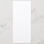 カニの絵 カニのごちそう ディナーパーティーのメニュー メニュー (裏面)