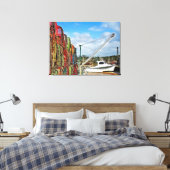 カニの罠スタックして準備 キャンバスプリント (インサイチュ (寝室))