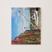 カニの罠スタックして準備 ジグソーパズル (縦)