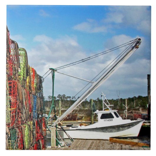 カニの罠スタックして準備 タイル (正面)